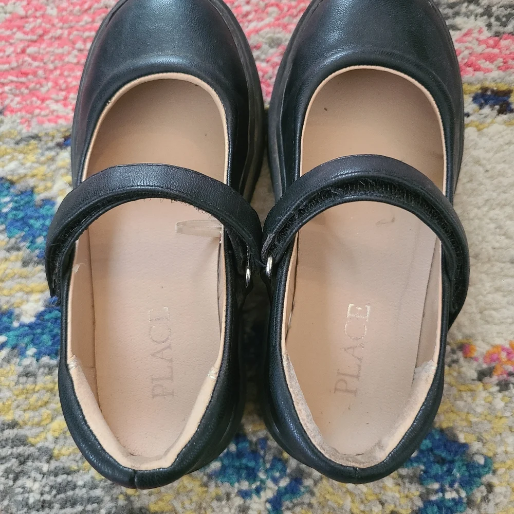 Flynn O'hara and Children's Place Black Kids' Uniform Mary Jane Shoes - …